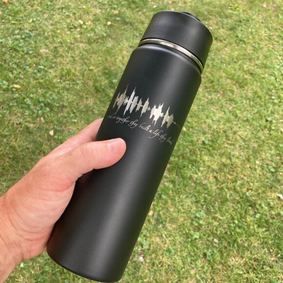 And So Together They Built A Life They Loved Soundwave 22oz Water Bottle - Picture 9 of 13